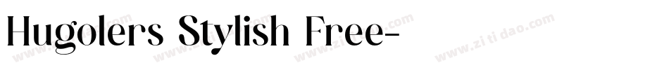 Hugolers Stylish Free字体转换